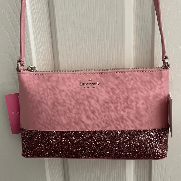 kate spade Handbags - Kate Spade Pink and Glitter Crossbody Bag